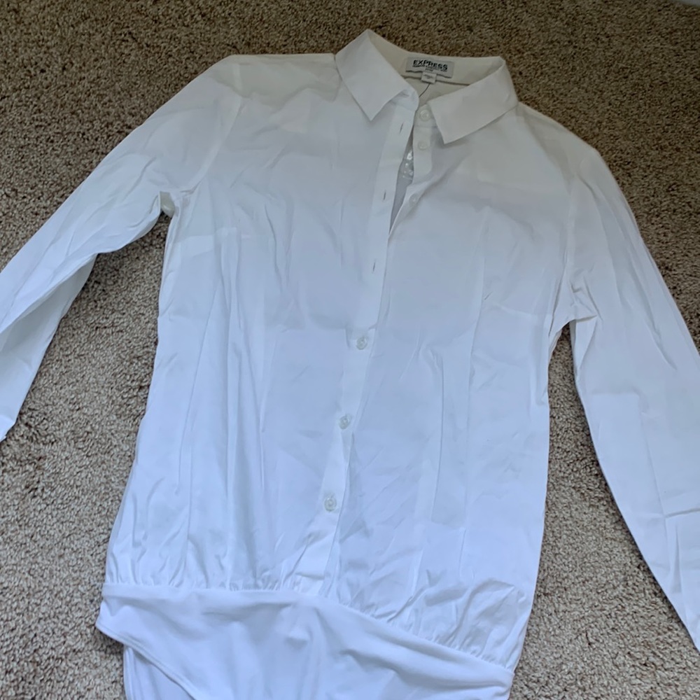 White button down shirt bodysuit!